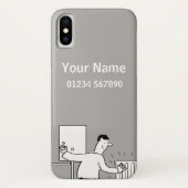 暖房と配管テーマ漫画 Case-Mate iPhoneケース (裏面)