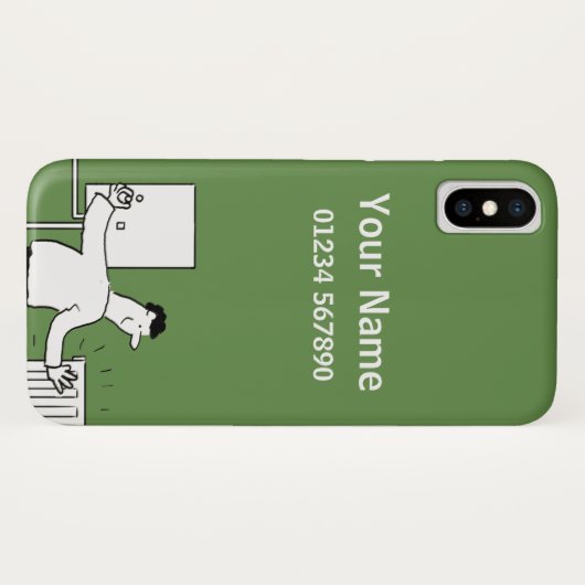 暖房と配管テーマ漫画 Case-Mate iPhoneケース (裏面(横))