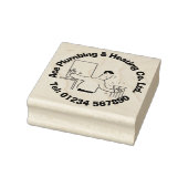 暖房と配管漫画をパーソナライズする。 ラバースタンプ (スタンプ)