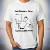 暖房エンジニアおよび給排水衛生設備配管サービス Tシャツ