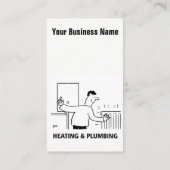 暖房サービス漫画の名刺 名刺 (裏面)