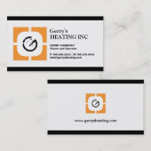 暖房会社用名刺 名刺 (正面/裏面)