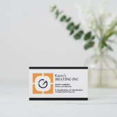 暖房会社用名刺 名刺 (スタンド正面)