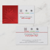 暖房冷房および営業太陽のマネージャ 名刺 (正面/裏面)