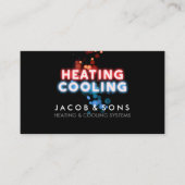 暖房冷房空調 名刺 (正面)