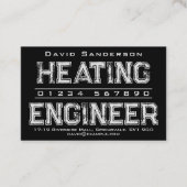 暖房技術者の名刺 名刺 (正面)