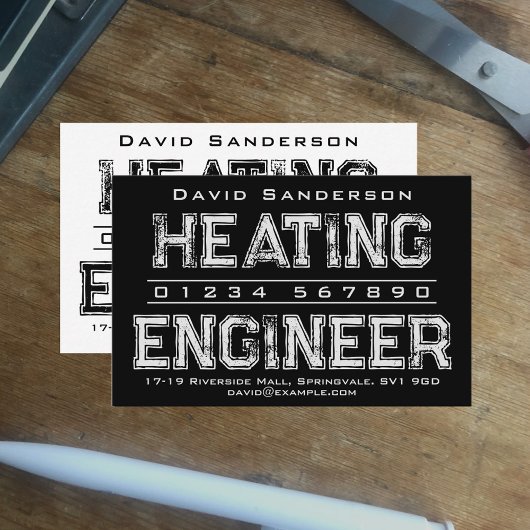 暖房技術者の名刺 名刺