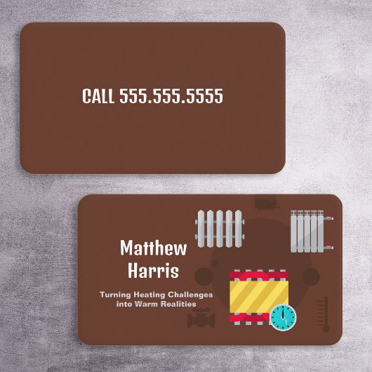 暖房技術者 名刺