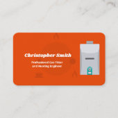 暖房技術者 名刺 (正面)