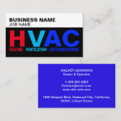 暖房換気空調、モダンHVAC 名刺 (正面/裏面)