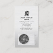 暖房換気空調HVAC 名刺 (裏面)