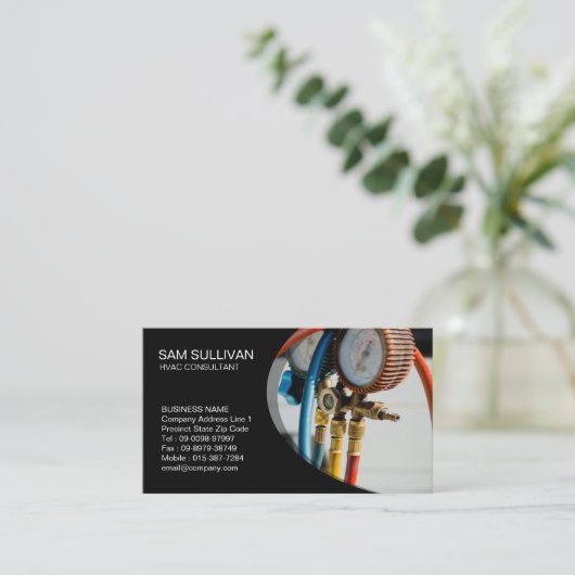 暖房換気空調HVAC 名刺 (スタンド正面)