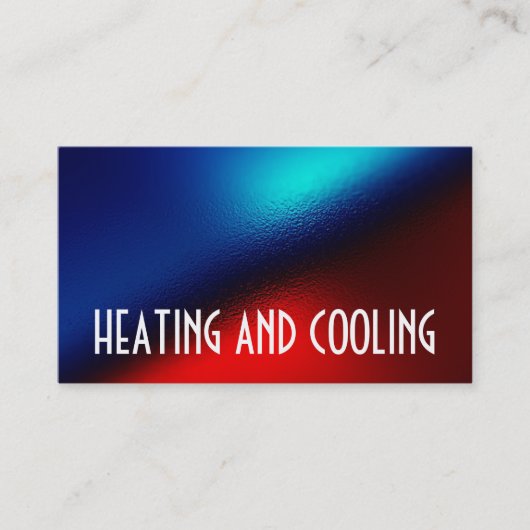 暖房空調用名刺 名刺 (正面)