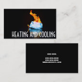 暖房空調用名刺 名刺 (正面/裏面)