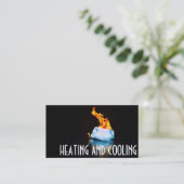 暖房空調用名刺 名刺 (スタンド正面)