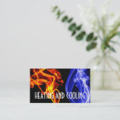 暖房空調用名刺 名刺 (スタンド正面)