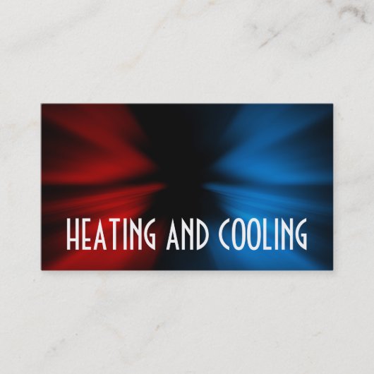 暖房空調用名刺 名刺 (正面)