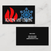 暖房空調用名刺 名刺 (正面/裏面)