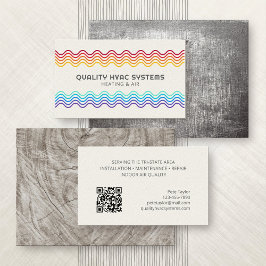 暖房空調装置の修理HVAC 名刺