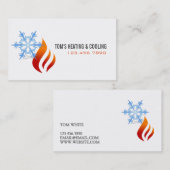 暖房、冷却、空調HVAC 名刺 (正面/裏面)