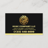 暖房＆冷房＆空調 | ラグジュアリーHVAC 名刺 (正面)