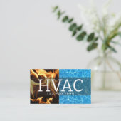 暖房・冷房 HVAC 名刺 (スタンド正面)