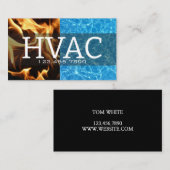 暖房・冷房 HVAC 名刺 (正面/裏面)