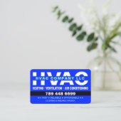 暖房・換気・空調 - モダンなHVAC会社 名刺 (スタンド正面)