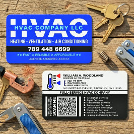 暖房・換気・空調 - モダンなHVAC会社 名刺