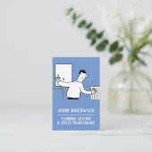 暖房、給排水衛生設備、ボイラーのメンテナンス 名刺 (スタンド正面)