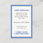 暖房、給排水、ボイラーメンテナンスQRコードバー 名刺 (裏面)