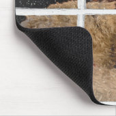 暖炉が付いているテディベア マウスパッド (コーナー)