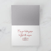 暖炉で作ったクリスマスホットチョコレート シーズンカード (内部)