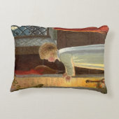 暖炉で暖まるヴィンテージクリスマス アクセントクッション (裏面)