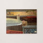 暖炉で暖まるヴィンテージクリスマス ジグソーパズル (横)