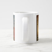 暖炉で暖まるヴィンテージクリスマス ジャンボコーヒーマグカップ (裏面)