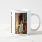 暖炉で暖まるヴィンテージクリスマス ジャンボコーヒーマグカップ (右)