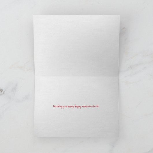 暖炉で生まれたテディベア カード (内部)