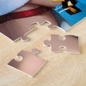 暖炉のそばで贈り物をする汚いサンタ|過去記事 ジグソーパズル (側面)