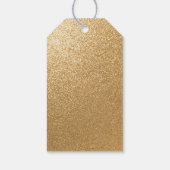 暖炉のそばのクリスマスストッキング ギフトタグ (裏面)