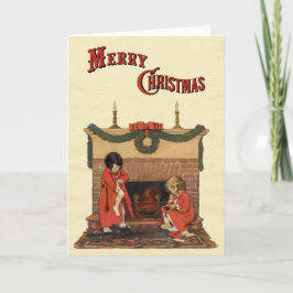 暖炉のそばの子供たちジェシー・ウィルコック・スミス シーズンカード