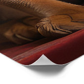 暖炉のクリスマスまでにアビシニアン ポスター (角)