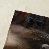 暖炉のクリスマスまでにアフガンハウンド ビーチタオル (インサイチュ)