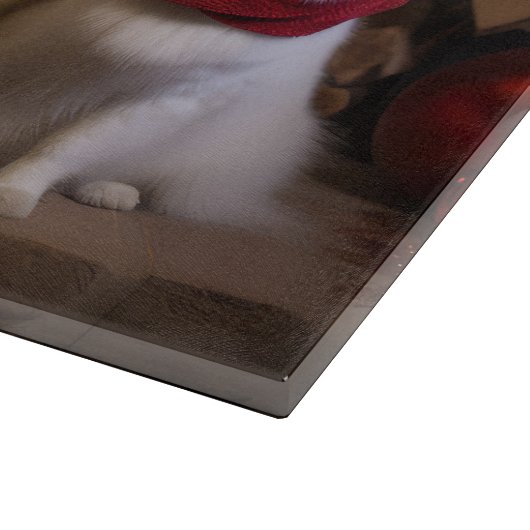 暖炉のクリスマスまでにアメリカのエスキモー カッティングボード (角)