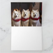 暖炉のクリスマスまでにアメリカのエスキモー カード (内部)