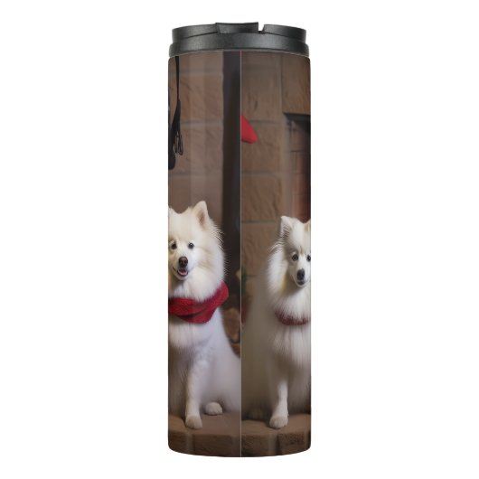 暖炉のクリスマスまでにアメリカのエスキモー タンブラー (裏面)