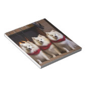 暖炉のクリスマスまでにアメリカのエスキモー ノートパッド (アングル)