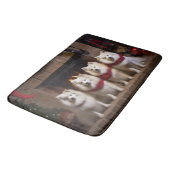 暖炉のクリスマスまでにアメリカのエスキモー バスマット (アングル)