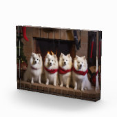 暖炉のクリスマスまでにアメリカのエスキモー フォトブロック (右)