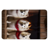 暖炉のクリスマスまでにアメリカのエスキモー マグネット (横)